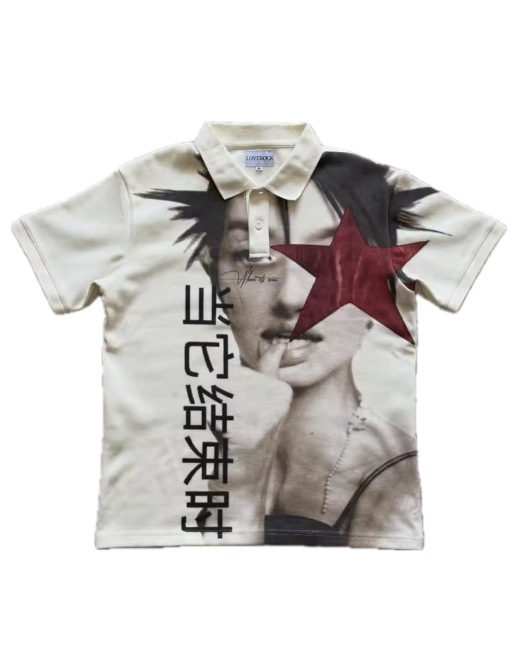 LoveRock Graphic Polo Shirt