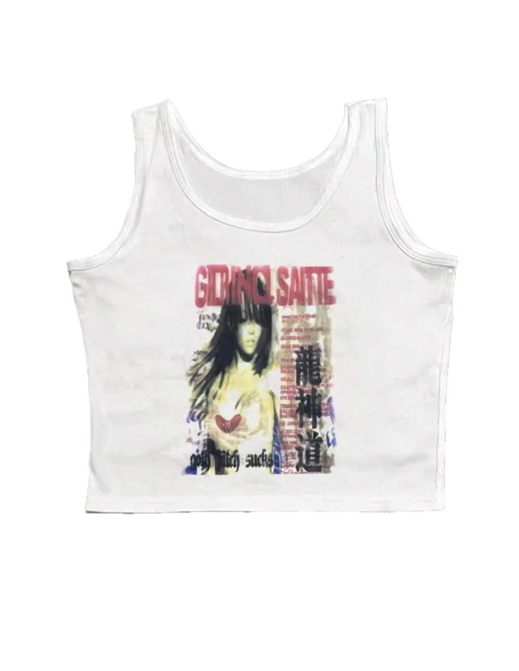 Y2K Grunge Crop Top
